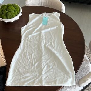 Sleeveless White Dress
